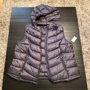 CHARTER CLUB Women's Plus Size Packable Hooded Puffer Vest